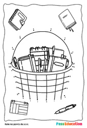 Exercice Ecole - MS - GS - CP - Jeux de points à relier en suivant les lettres de l'alphabet - PDF à imprimer