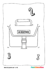 Ecole - MS - Points à relier, nombres jusqu'à 10 - PDF à imprimer