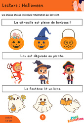 Halloween - CP - CE1 - Lecture - PDF à imprimer