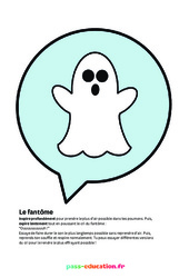 Exercice Le fantôme - Poster - Activité respiration du CP au CM2 - PDF à imprimer