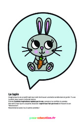 Exercice Le lapin - Poster - Activité respiration du CP au CM2 - PDF à imprimer