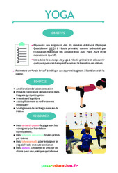 Principes du Yoga à l'école du CP au CM2 - PDF à imprimer