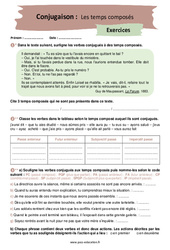 Les temps composés – 4ème – Exercices corrigés - PDF à imprimer