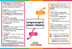 Insistance / atténuation - 4ème - Carte mentale sur les figures de style - PDF à imprimer