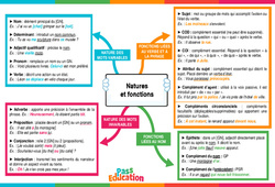 Nature et fonctions - 4ème - Carte mentale - PDF à imprimer