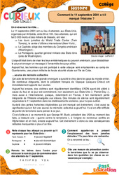 Comment le 11 septembre 2001 a-t-il marqué l’Histoire ? - 5ème - 4ème - 3ème - Curieux de tout - PDF à imprimer