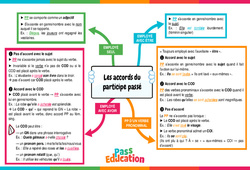 Les accords du participe passé – 4ème – Carte mentale - PDF à imprimer