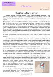 L’évasion - 6ème - 5ème - Littérature - PDF à imprimer