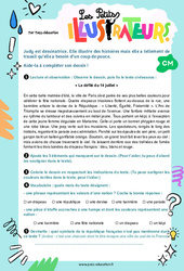 Le défilé du 14 juillet - CM1 - CM2 - Les petits illustrateurs - PDF à imprimer