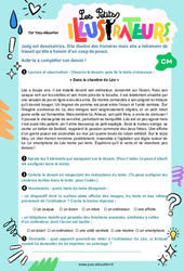 Dans la chambre de Léo - CM1 - CM2 - Les petits illustrateurs - PDF à imprimer