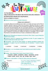 Maman est en télétravail - CE2 - Les petits illustrateurs - PDF à imprimer