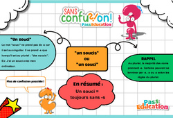 Un soucis ou Un souci ? - Cycle 3 - Collège - Sans confusion - PDF à imprimer