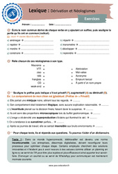 Dérivation et Néologismes - 3ème - Lexique - Je me prépare au Brevet - PDF à imprimer