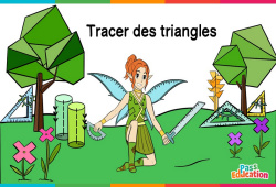 Exercices en ligne : Tracer des triangles - Cm1 - Cm2 - 6ème - Vidéo La Fée des Maths