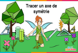 Tracer un axe symétrie - Cm1 - Cm2 - 6ème - Vidéo La Fée des Maths