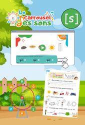 Le son [s] - GS - CP - CE1 - Phonologie - Lecture -  Le carrousel des sons - Cycle 2 - PDF à imprimer