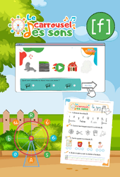 Le son [f] - GS - CP - CE1 - Phonologie - Lecture -  Le carrousel des sons - Cycle 2 - PDF à imprimer
