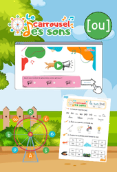 Le son [ou] - GS - CP - CE1 - Phonologie - Lecture -  Le carrousel des sons - Cycle 2 - PDF à imprimer