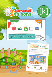 Le son [k] (c) - GS - CP - CE1 - Phonologie - Lecture -  Le carrousel des sons - Cycle 2 - PDF à imprimer