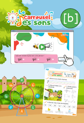 Le son [b] - GS - CP - CE1 - Phonologie - Lecture -  Le carrousel des sons - Cycle 2 - PDF à imprimer