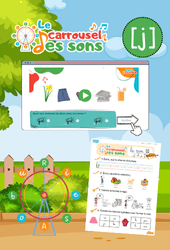 Le son [j] - GS - CP - CE1 - Phonologie - Lecture -  Le carrousel des sons - Cycle 2 - PDF à imprimer