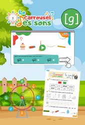Le son [g] - GS - CP - CE1 - Phonologie - Lecture -  Le carrousel des sons - Cycle 2 - PDF à imprimer