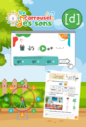 Le son [d] - GS - CP - CE1 - Phonologie - Lecture -  Le carrousel des sons - Cycle 2 - PDF à imprimer