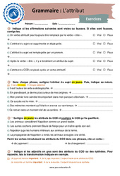 L’attribut - 3ème - Grammaire - Je me prépare au Brevet - PDF à imprimer