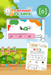 Le son [o] au eau - GS - CP - CE1 - Phonologie - Lecture - Le carrousel des sons - Cycle 2 - PDF à imprimer