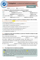 Le présent de l’indicatif et ses valeurs - 3ème - Conjugaison - Je me prépare au Brevet - PDF à imprimer