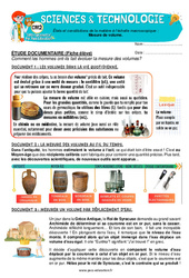 Mesure de volume au fil du temps – Cm2 – Exercices – Edith Eprouvette - PDF à imprimer