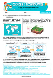 Activité terrestre et risques naturels – Cm2 – Leçon – Edith Eprouvette - PDF à imprimer