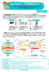 Climat et météo sur la Terre – Cm1 – Leçon – Edith Eprouvette - PDF à imprimer