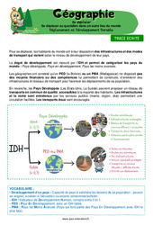 Se déplacer au quotidien dans un autre lieu du monde - Cm2 - Leçon - Miss Boussole - PDF à imprimer