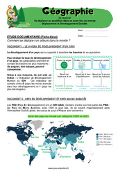 Se déplacer au quotidien dans un autre lieu du monde - Cm2 - Exercices - Miss Boussole - PDF à imprimer