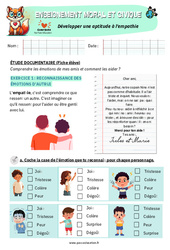 Exercice Développer une aptitude à l’empathie - CP - Exercices – EMC - PDF à imprimer