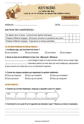 Louis IX, un roi chrétien au Moyen-Âge (XIIIème siècle) - CM1 – Evaluation - PDF à imprimer