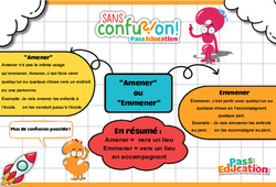 Amener ou Emmener - Cycle 3 - Collège - Sans confusion - PDF à imprimer