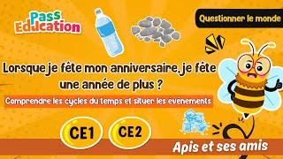 Comprendre les cycles du temps et situer les évènements - CE1 - CE2 - Vidéo pédagogique - Apis & ses amis - Cycle 2