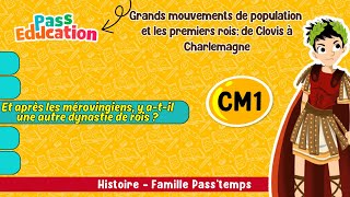 Vidéo Et après les mérovingiens, y a-t-il une autre dynastie de rois ? - De Clovis à Charlemagne - CM1 - Vidéo pédagogique - Cycle 3