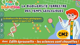 Vidéo La biodiversité des temps géologiques, qu’est-ce que c’est ? – Cm2 – Vidéo pédagogique – Edith Eprouvette - Cycle 3