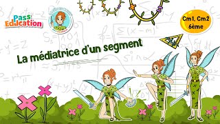 La médiatrice d'un segment - Cm1 - Cm2 - 6ème - Vidéo pédagogique - La Fée des Maths - Cycle 3