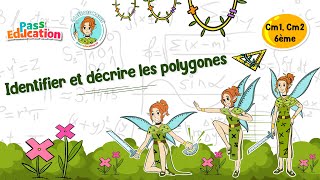 Identifier et décrire les polygones - Cm1 - Cm2 - 6ème - Vidéo pédagogique - La Fée des Maths - Cycle 3