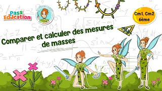 Comparer et calculer des mesures de masses - Cm1 - Cm2 - 6ème - Vidéo pédagogique - La Fée des Maths - Cycle 3