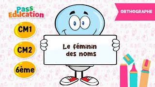 Le féminin des noms - Vidéo pédagogique – CM1 – CM2 – 6ème - Cycle 3
