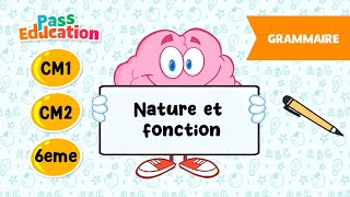 Nature et fonction - Vidéo pédagogique - CM1, CM2, 6ème - Cycle 3
