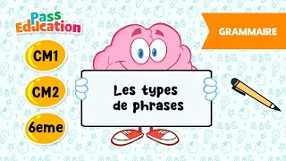 Les types de phrases - Vidéo pédagogique - CM1, CM2, 6ème - Cycle 3