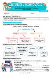 Description du fonctionnement et de la constitution  d’objets techniques – Cm1 – Evaluation – Edith Eprouvette - PDF à imprimer