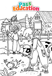 A la ferme - GS - CP - CE1 - Coloriage - PDF à imprimer