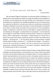 Exercice Le Veston ensorcelé (Dino Buzzati) - 4ème - Littérature - PDF à imprimer